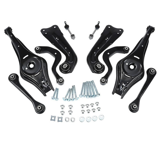 Draagarm set draagarmen achterzijde 10-delig VW Golf V VI, Touran, EOS, Jetta III, Scirocco, Audi A3 8P, Skoda Octavia, Caddy NIEUW