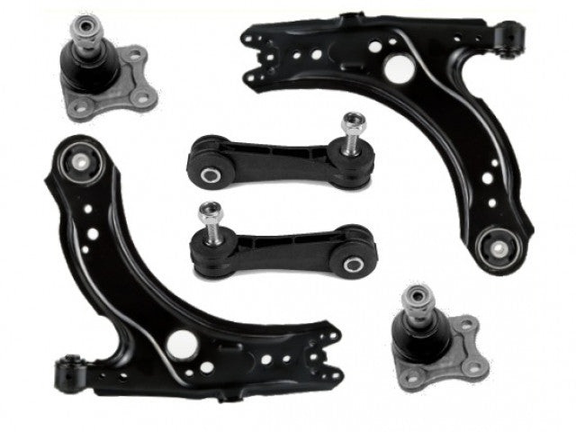 Seat Leon 2 draagarmen, draagscharnieren & koppelstangen voorzijde