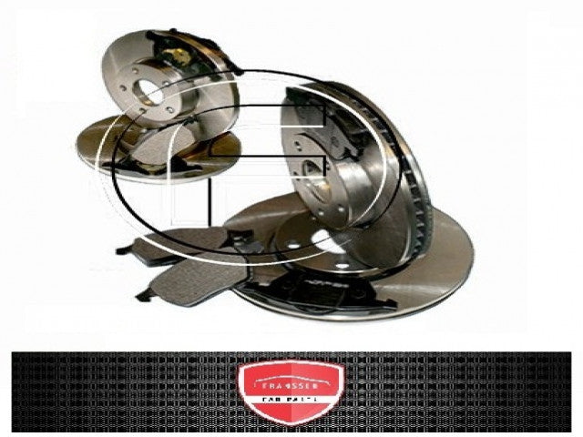 OPEL ASTRA H - 4 Remschijven & remblokken 4-gaats V 280mm geventileerd / A 264mm massief