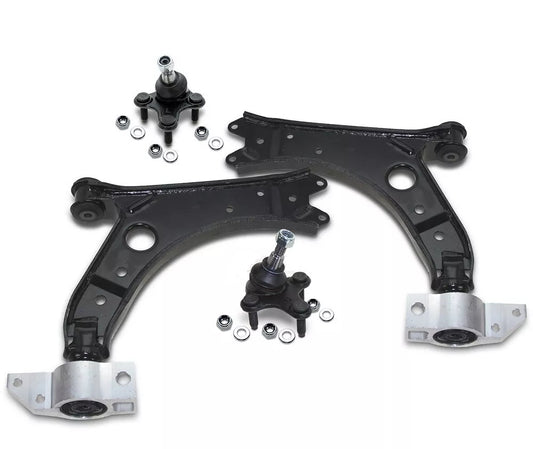Draagarm set draagarmen voorzijde 4-delig VW Golf V VI, Touran, EOS, Jetta III, Scirocco, Audi A3 8P, Skoda Octavia, Caddy NIEUW