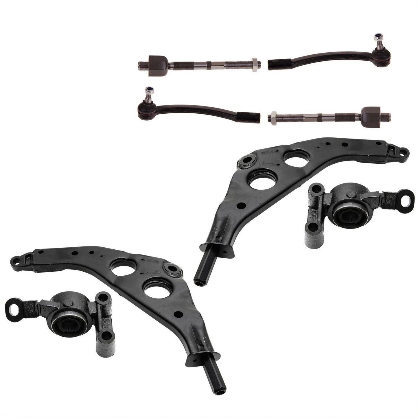 MINI R50 R52 R53 Draagarm set Draagarmen 8-delig voorzijde