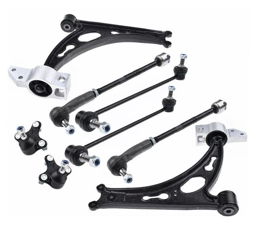 Draagarm set draagarmen voorzijde 10-delig VW Golf V VI, Touran, EOS, Jetta III, Scirocco, Audi A3 8P, Skoda Octavia, Caddy NIEUW