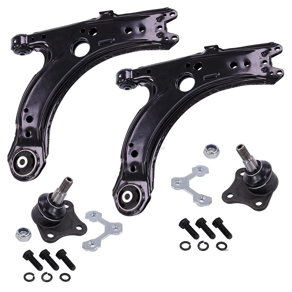 4-delige draagarmen draagarm set voorzijde VW Golf IV 4 Bora New Beetle Skoda Octavia Seat Leon Toledo Ibiza Audi A3