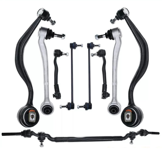 BMW 7-serie E38 Draagarmen Draagarm set voorzijde 9-delig met spoorstang