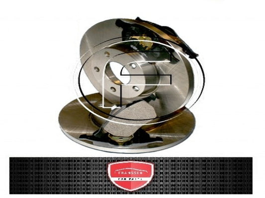 RENAULT CLIO ( incl. ABS-ringen en wiellagers ) - 2 remschijven & remblokken A 238 mm massief